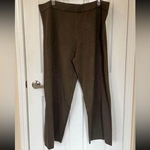 MarlaWynne 3X Rib Detail Sweater Knit Pant